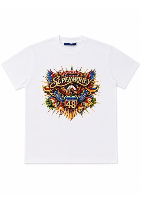 T-shirt con strass ARTSUPERMONEY KIDS | SMJTS04966WH